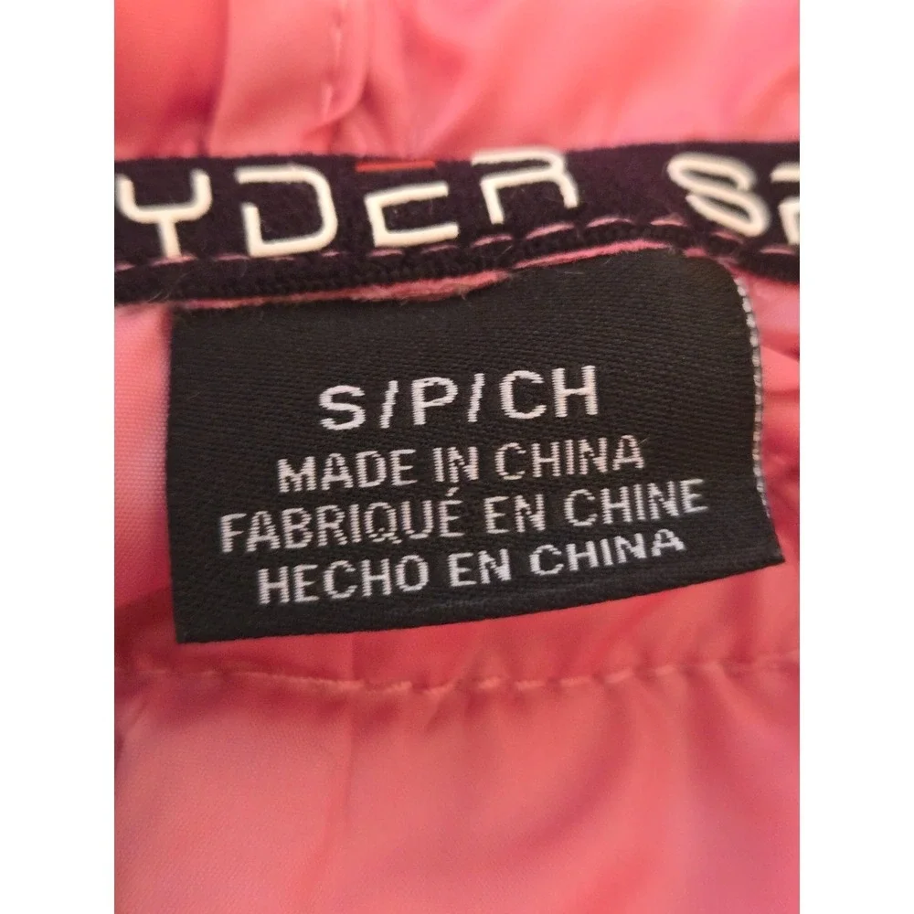Spyder Hooded Packable‎ Puffer Jacket Women's Small Mauve Rose NWT